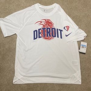 Detroit Pistons Nike NBA 75th Anniversary City Edition Shooting Shirt